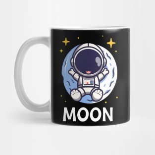 Cute Kawaii astronaut on the moon Mug